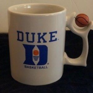 Duke University Basketball Mug - Spinning Basketball